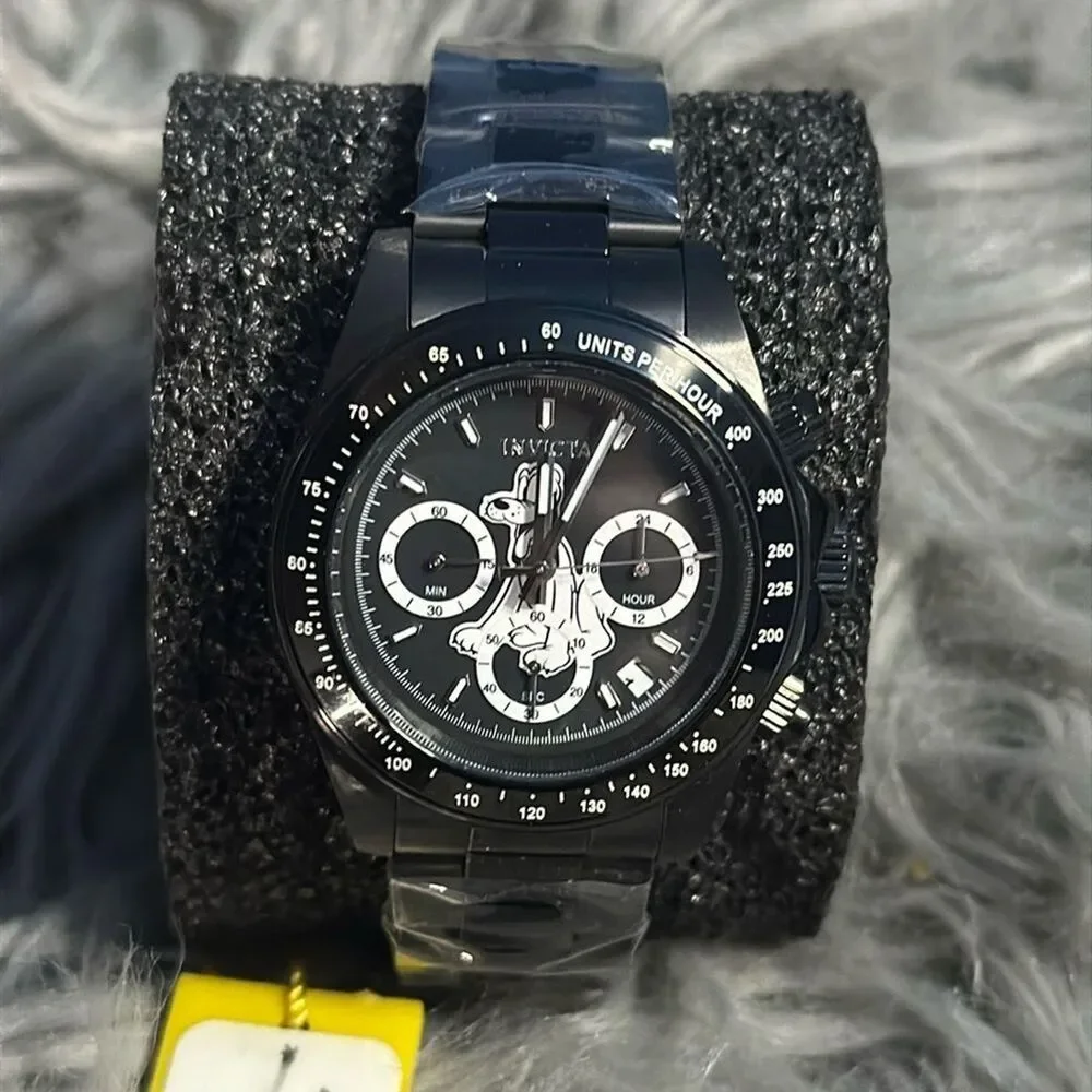 Invicta Disney Pluto Limited Edition Men's Watch 39.5mm Black Dial Stainless